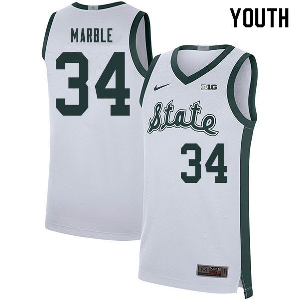 2020 Youth #34 Julius Marble Michigan State Spartans College Basketball Jerseys Sale-Retro